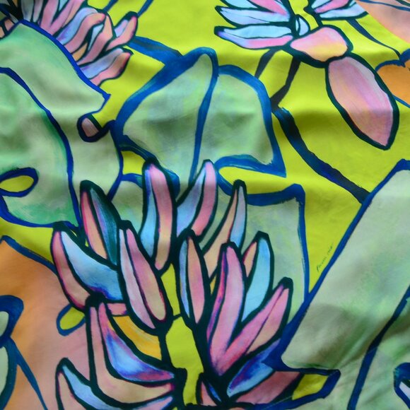 Farm Rio x Anthropologie Halter Printed Maxi Dress NWT Size M - Picture 15 of 16